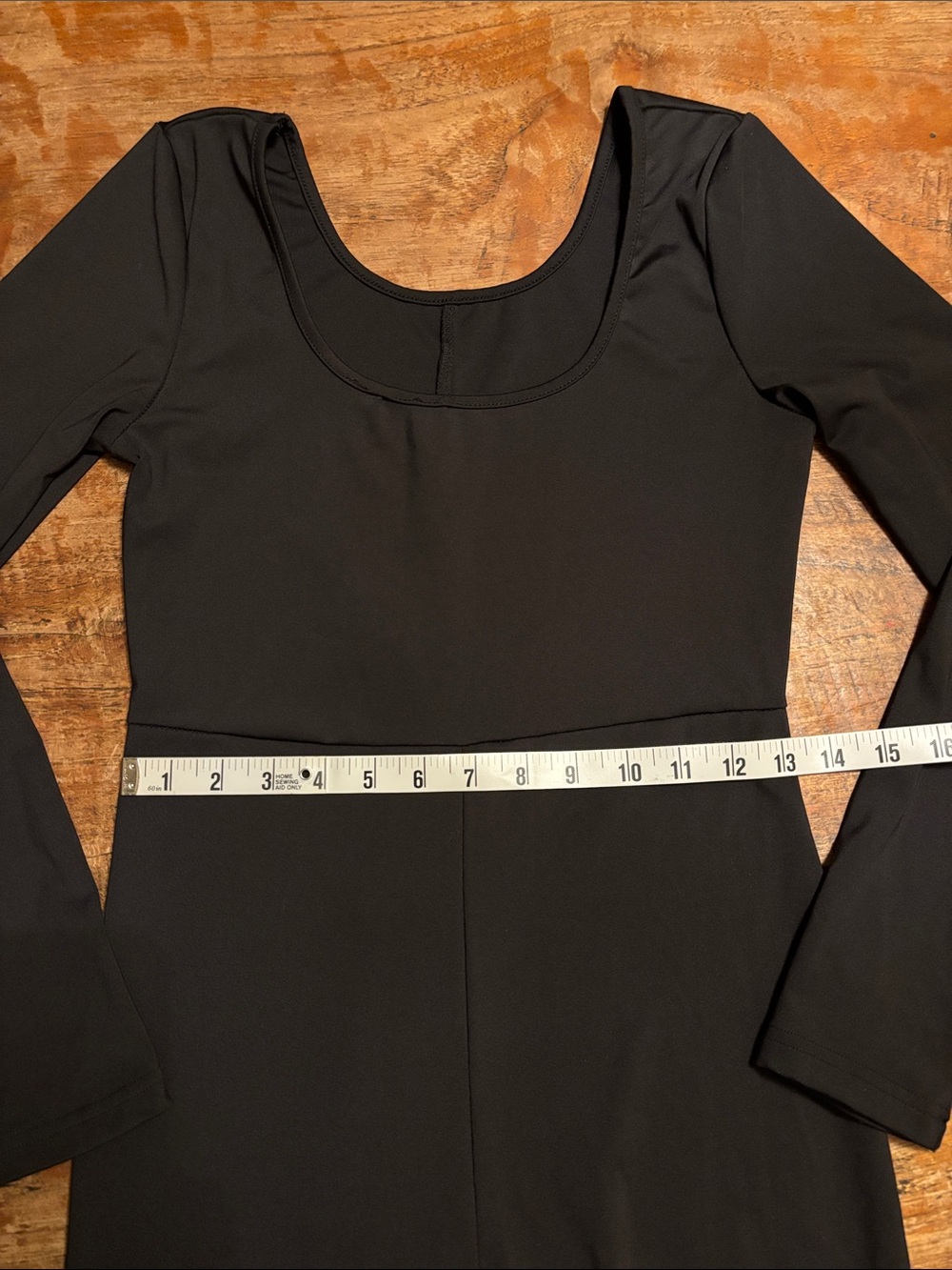 Black Long-Sleeve Full-Length Unitard - Picture 5 of 9